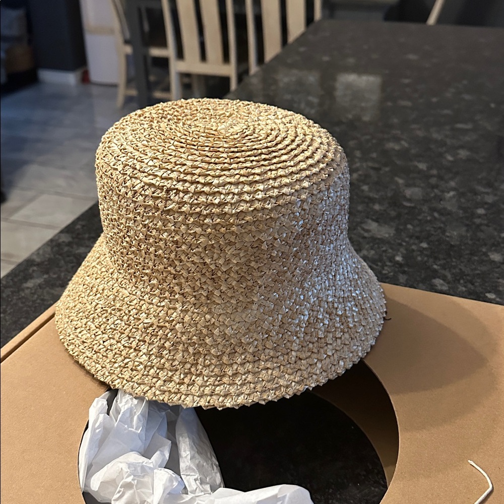 Lack Of Color Natural Straw Inca Bucket Hat - Picture 5 of 6